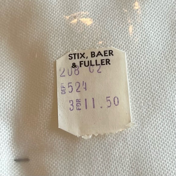 Amcrest 100% Combed Cotton Oxford Cloth White Dress Shirt Vintage 16 1/2 33 - Picture 7 of 7